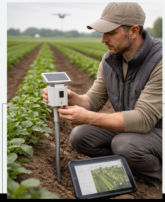 IoT мониторинг сельскохозяйственных полей и контроля в Вязьме